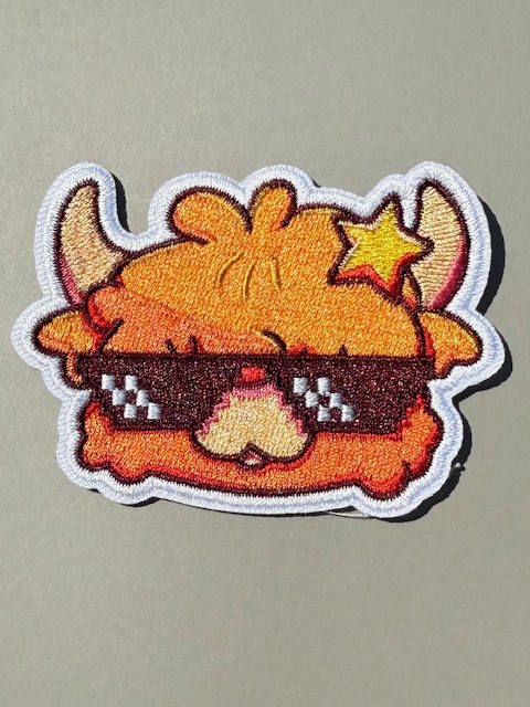 Highland Cow Star Patch