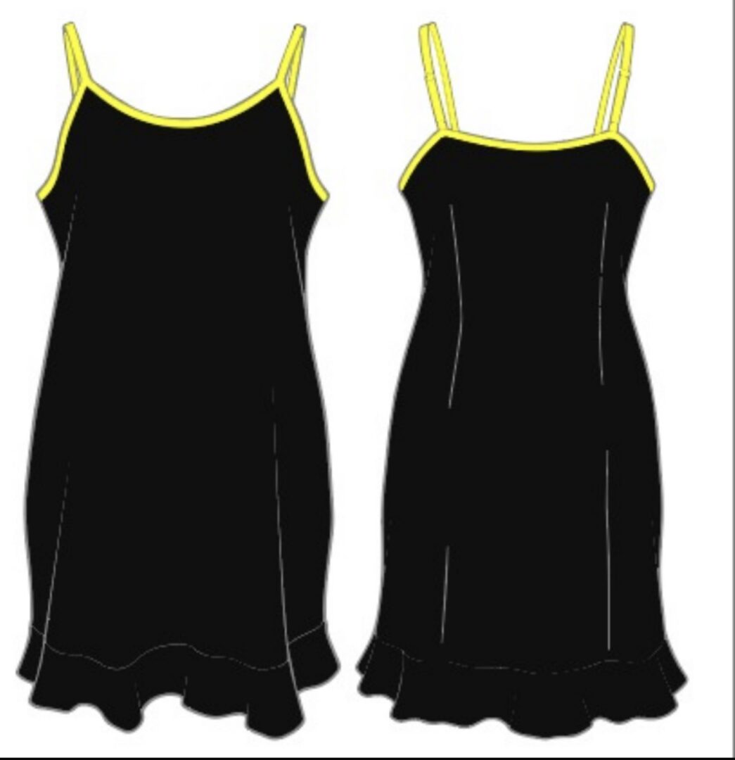 Black and Yellow Nightgown